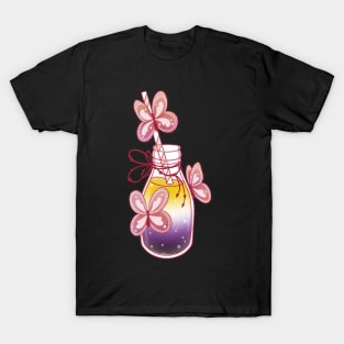 Non binary gradient drink T-Shirt